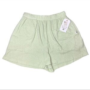 Billabong Green Pull On Shorts Knit Pockets NWT Small